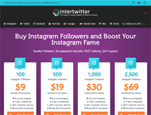Tablet Screenshot of intertwitter.com